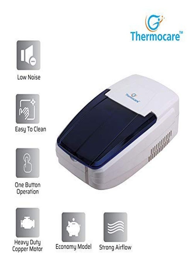 Thermocare Gio-Life Piston Compressure Nebulizer with Complete Kit (White) - Image 3
