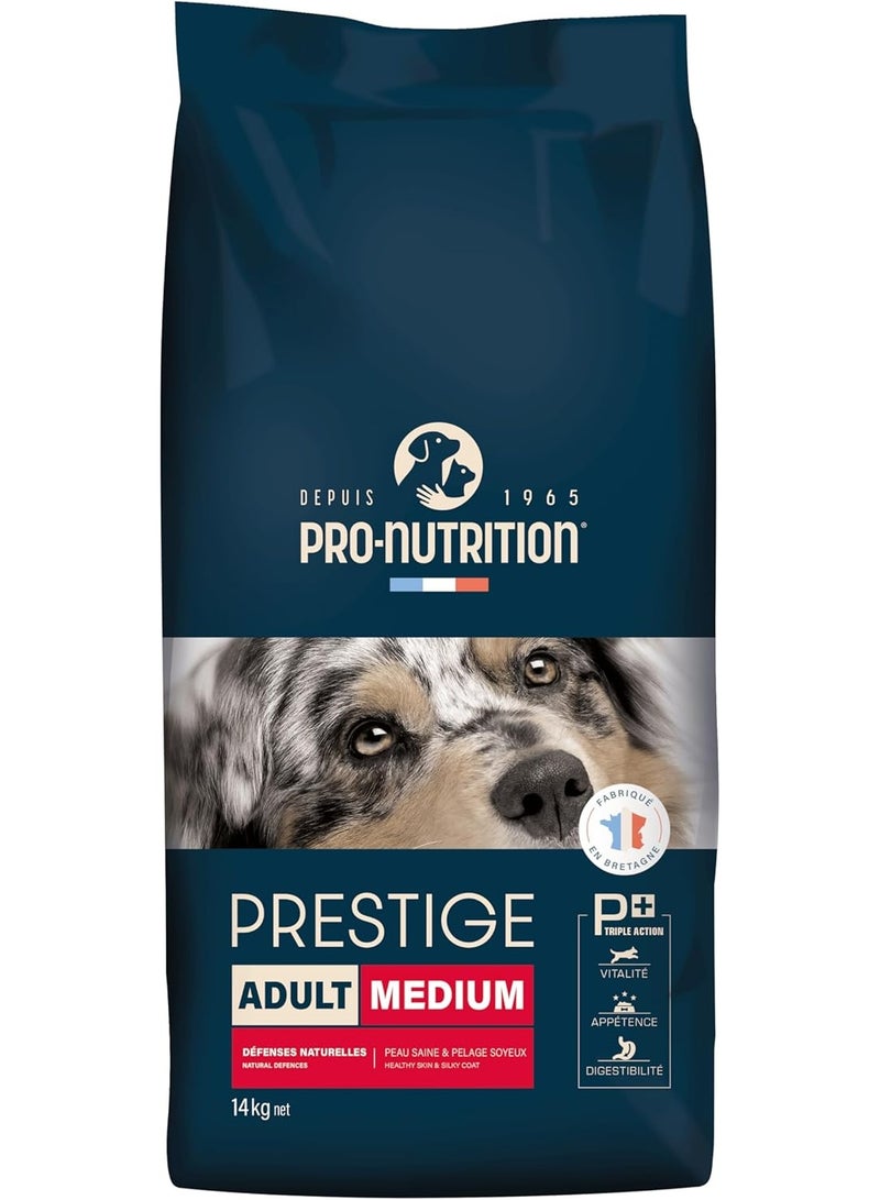 Pro Nutrition Prestige Dog Adult Medium, Complete & Balanced Nutrition14Kg - Image 1