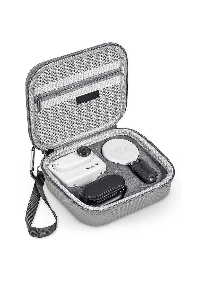 Carrying Case for Insta360 GO 3 Action, Portable Protective Storage Bag, Hard Shell Protective Case for Insta360 GO 3 Action Camera Accessories Combo