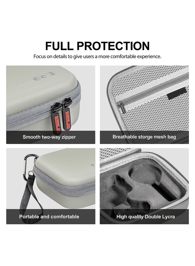 Carrying Case for Insta360 GO 3 Action, Portable Protective Storage Bag, Hard Shell Protective Case for Insta360 GO 3 Action Camera Accessories Combo