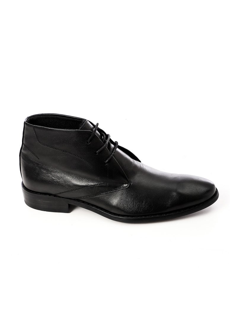 Mr.joe Genuine Leather Classic Men Lace Up Shoes - Black  - Image 1