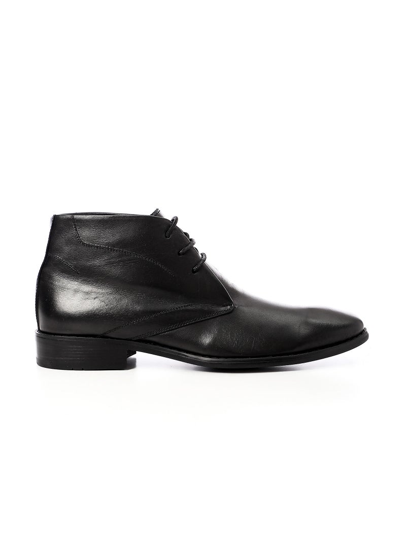 Mr.joe Genuine Leather Classic Men Lace Up Shoes - Black  - Image 2