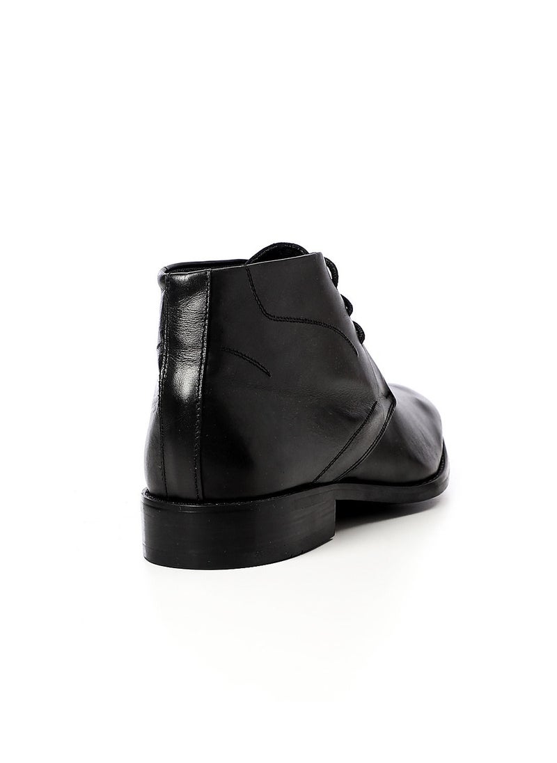 Mr.joe Genuine Leather Classic Men Lace Up Shoes - Black  - Image 3