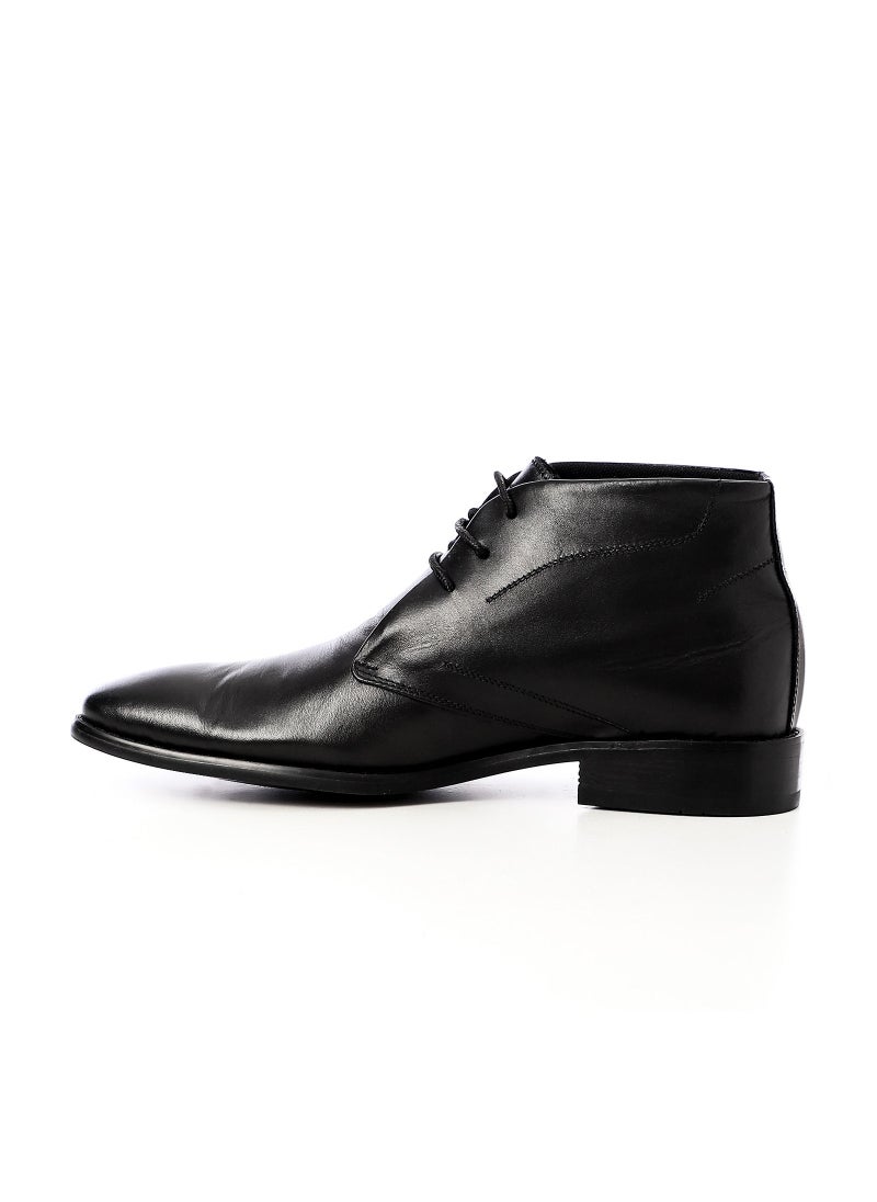 Mr.joe Genuine Leather Classic Men Lace Up Shoes - Black  - Image 4