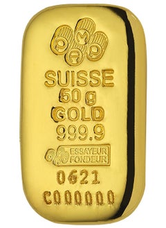 Pamp Suisse 50 Grams Gold Cast Bar 24KT