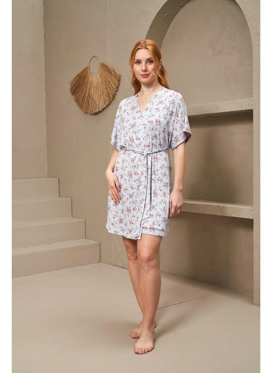 Pjs 25150 Women's Suspender Nightgown Dressing Gown Set