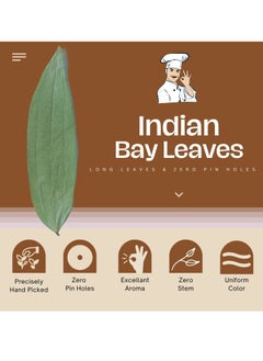 BLISS OF EARTH Bliss of Earth Certified Organic Indian Bay Leaves With Zero Pin Holes & Zero Dust A1 Grade Tej Patta With Uniform Green Color 100gm  - Image 2