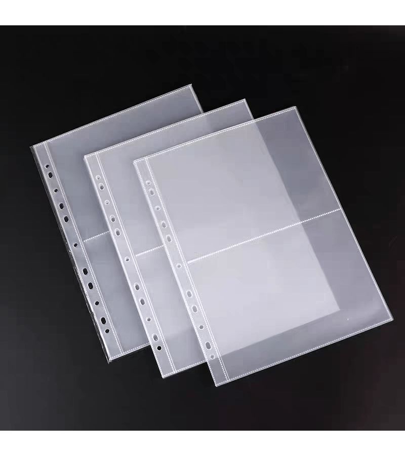 11 Holes 8 Grids A4 Photo Sleeves For 2 3 4 7 Ring Binders Transparent Postcard Album Refill Pages Storage - Image 4