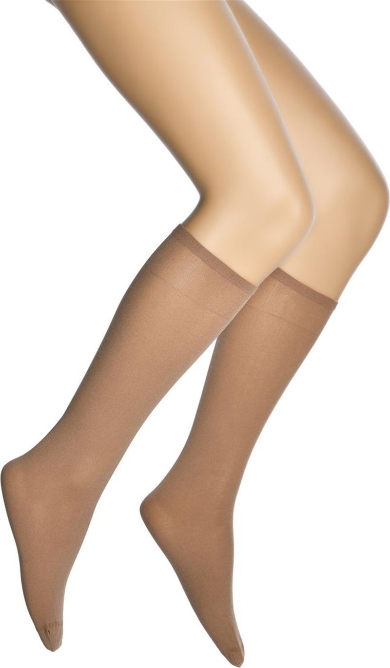 Dore Gold Thick Opaque Knee Length Women's Socks 
