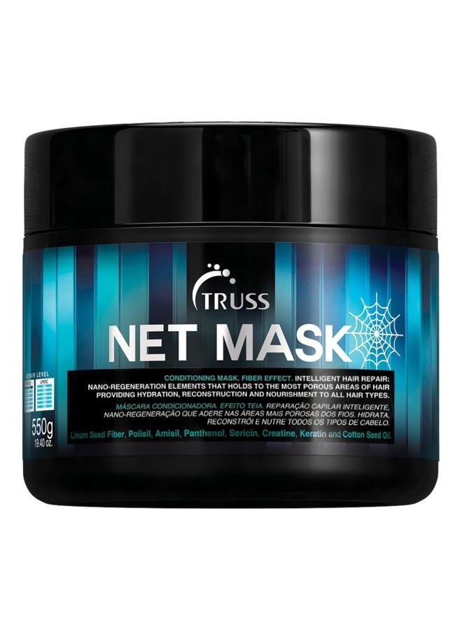 Truss قناع الشعر نت | علاج مكثف للإصلاح والنمو | تجديد نانو ومشبع بالبروتين | لجميع أنواع الشعر | يستعيد الأحماض الأمينية | يعيد بناء ويرطب الشعر التالف | 550 جرام/19.40 أونصة - Image 1
