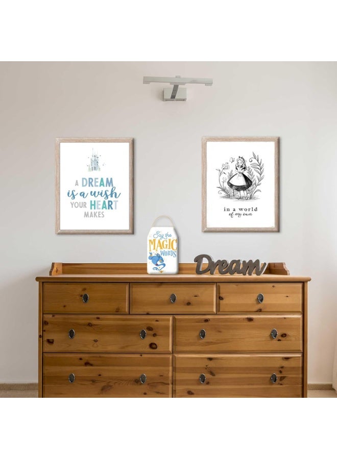 Open Road Brands Alice in Wonderland In a World of My Own Framed Wood Wall Decor - Vintage Alice in Wonderland Wall Art - Image 2