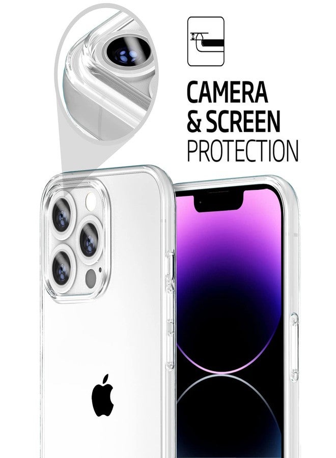 TENOC Phone Case Compatible for iPhone 14 Pro, Clear Case Shockproof Protective Bumper Slim Cover for 6.1 Inch 2022 Release - Image 4