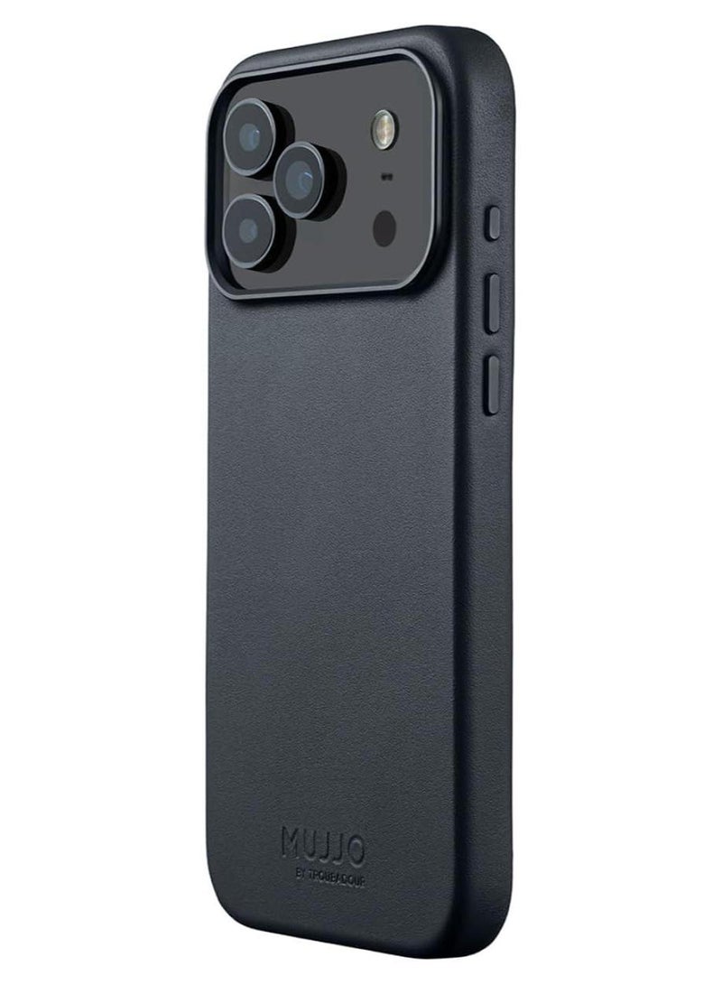 موجو جراب آيفون  برو ماكس جلدي - بازلت بشحن لاسلكي مغناطيسي - Image 1