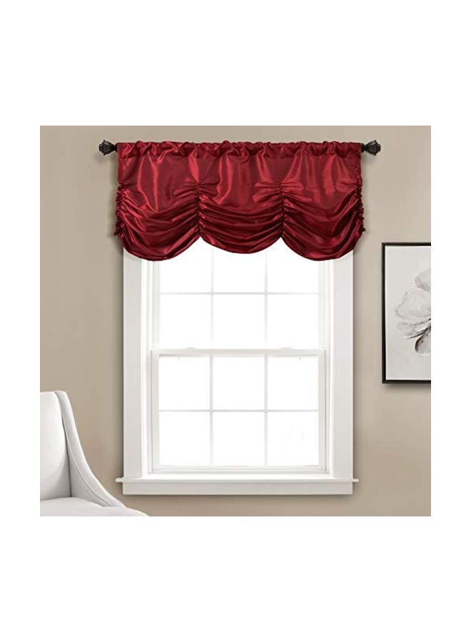 Lush Decor Estate Garden Valance, Red - Image 5