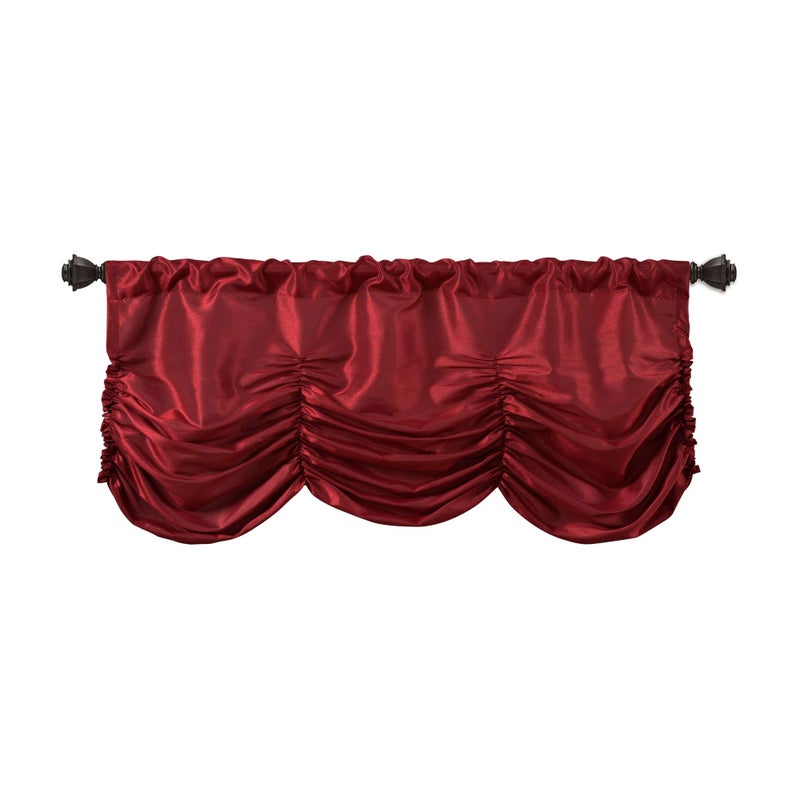 Lush Decor Estate Garden Valance, Red - Image 3