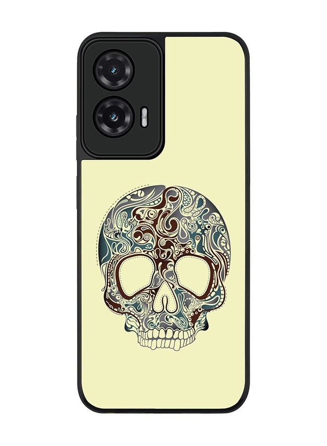 Stylizedd For Motorola Moto G35 Case,Slim fit Camera Protection, Shockproof Thin Phone cover  - Skully Tattoo