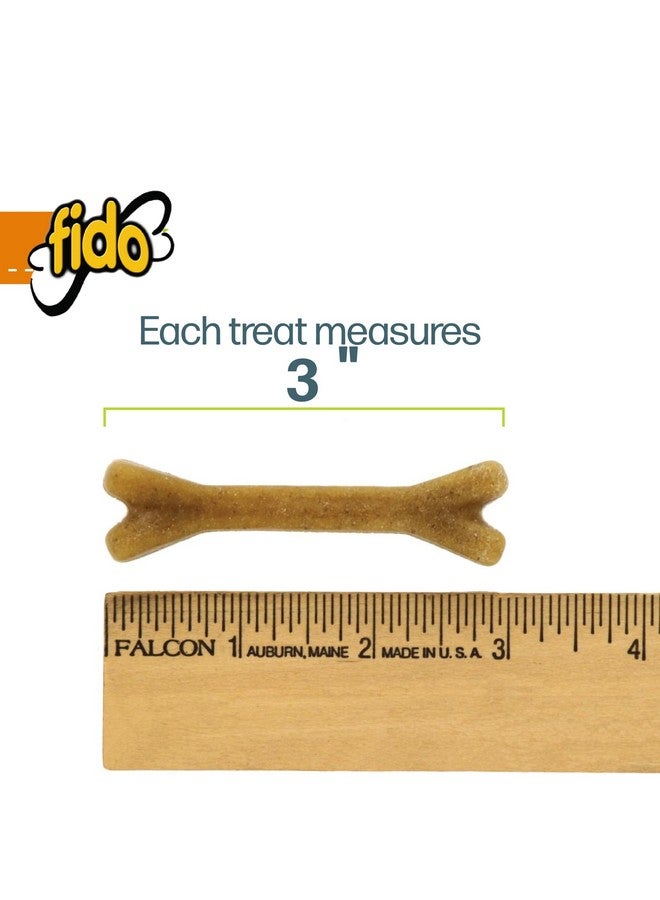 Fido Bones for Dogs, Dental Chews - 100 Delicious Mini Treats, Made in The USA - Mini Dog Dental Chews to Support Your Dog’s Health (Doozie Bone Peanut Flavor) - Image 5