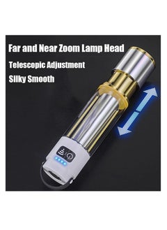 KASTWAVE Multifunctional Super Bright Long Distance Rechargeable Flashlight, LED Flashlight, Powerful Tactical Torch Light, Outdoor Waterproof Focus Zoomable Flash Light, Pocket Flashlight for Camping Hiking  - Image 2