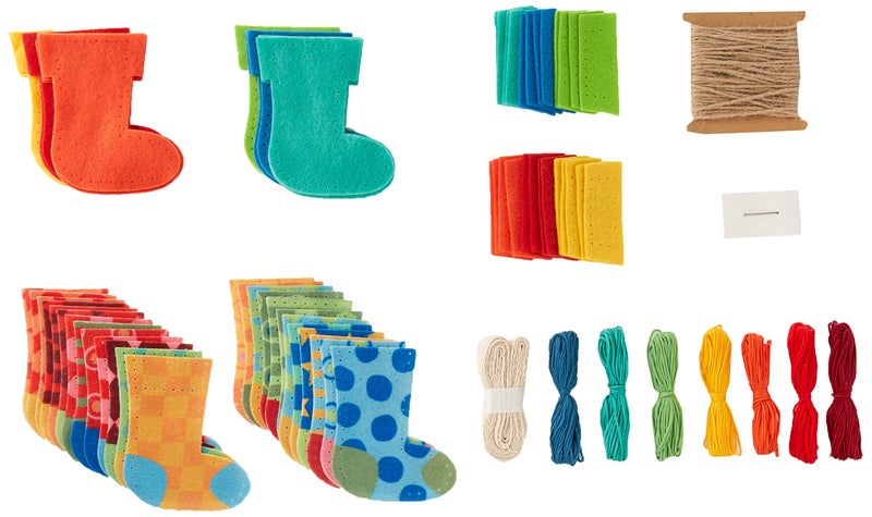Dimensions Needlecrafts Advent Stocking Garland Felt Applique Kit, 72-08280 - Image 2