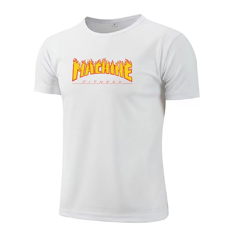 Muscle Men''s Fitness short-sleeved slim-fit quick-drying bottoming shirt men''s basketball running sportswear mesh breathable - Image 1