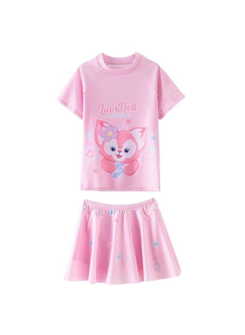 Y&D Kuromi Swimsuits for Girls Swimwear Cartoon Beach Bathing Suit with Swimming - Image 1