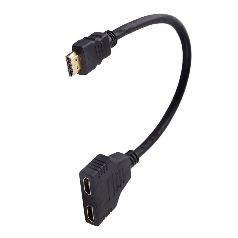HDMI Splitter 1 Male to 2 Female 1080P Adapter Cable - 1 Input to 2 Output Splitter for HD TV LCD Monitor Projector - Image 5