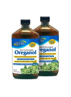North American Herb & Spice Oreganol P73 Juice - 12 fl oz - Pack of 2 - Wild Oregano Oil - Heart & Digestive Health - Kidney, Pancreas & Liver Support - Non-GMO - 173 Total Servings 