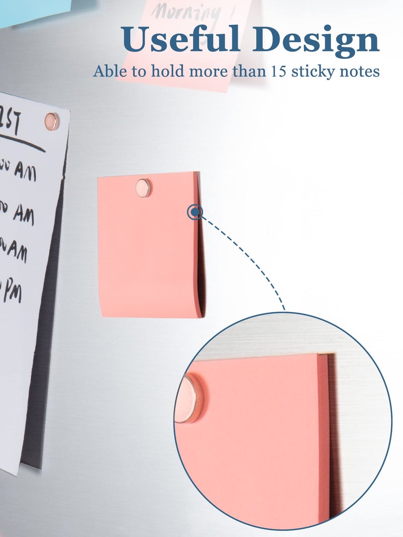SMARTAKE 45 Pcs Refrigerator Magnets, 10x2.6mm Small Round Fridge Magnets, Multi-Use Premium Neodymium Office Magnets for Fridge, Whiteboard, Billboard in Home, Kitchen, Office and School (Rose Gold) - Image 3