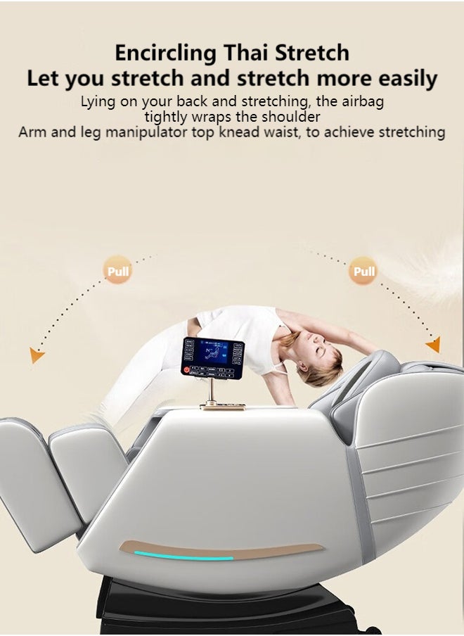 ETG （5 Years Warranty）Intelligent Full Body Massage Chair with Mugwort Heating, Zero Gravity, Voice Control, Bluetooth Speaker & Airbags for Home Use,Fully Automatic Electric Massage Sofa  - Image 4