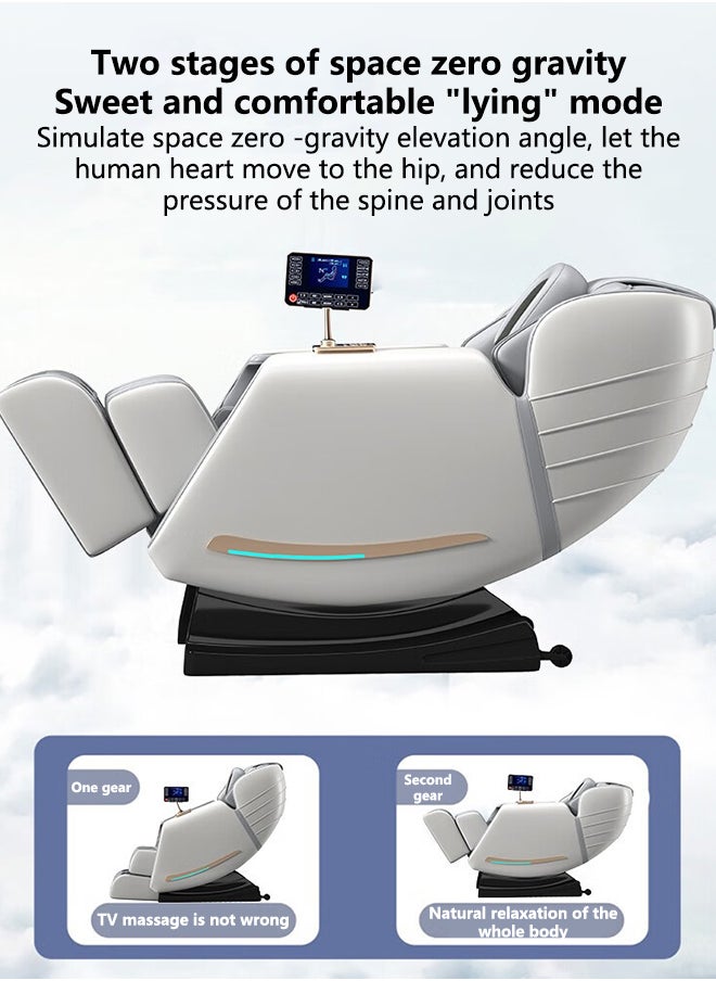 ETG （5 Years Warranty）Intelligent Full Body Massage Chair with Mugwort Heating, Zero Gravity, Voice Control, Bluetooth Speaker & Airbags for Home Use,Fully Automatic Electric Massage Sofa  - Image 3