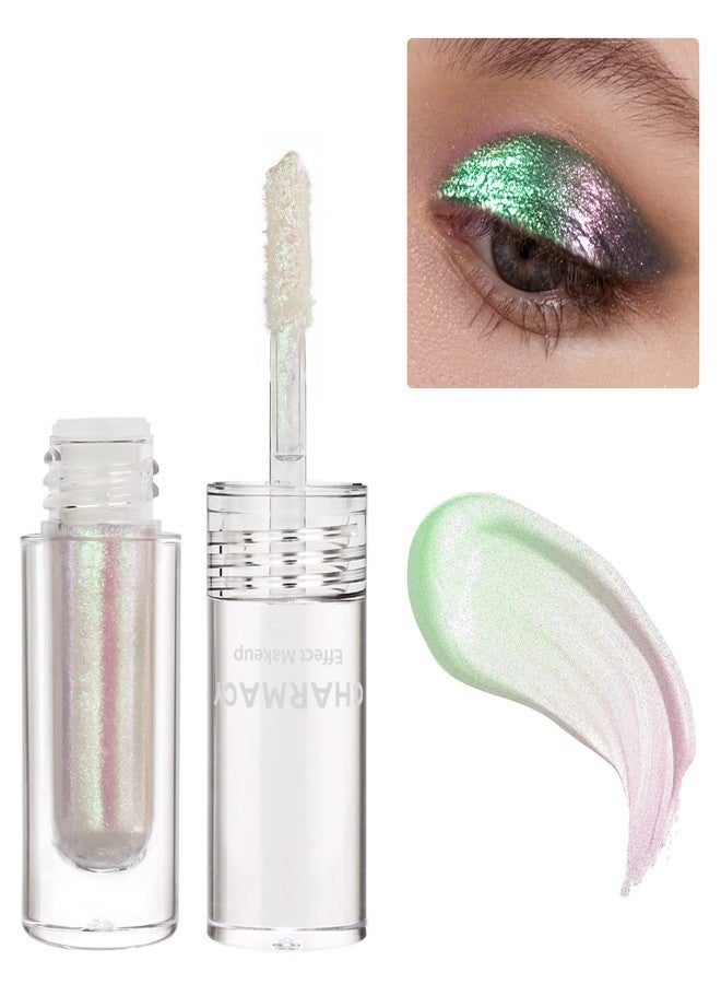 CHARMACY Liquid Duochrome Eyeshadow, Multi-Dimensional Eye Looks, Long Lasting Glitter Eye Shadow Sets Metallic Pigments, Quick Drying, Sparkling Shiny Eye Makeup for Beginners, 1.6g (#14) - Image 1