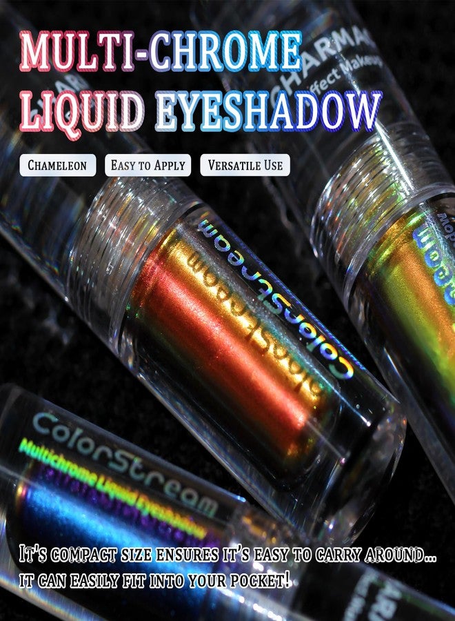 CHARMACY Liquid Duochrome Eyeshadow, Multi-Dimensional Eye Looks, Long Lasting Glitter Eye Shadow Sets Metallic Pigments, Quick Drying, Sparkling Shiny Eye Makeup for Beginners, 1.6g (#14) - Image 4