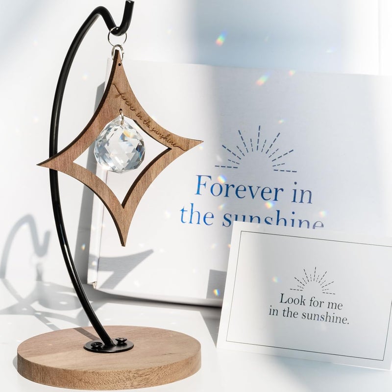 ifeolo Sympathy Gifts for Loss of Loved One, Crystal Rainbow Maker Suncatcher | Memorial, Grief, Remembrance, Bereavement, Condolence Gift for Mom, Dad, Women, Men, Miscarriage, Funeral | Sorry for Your Loss - Image 1