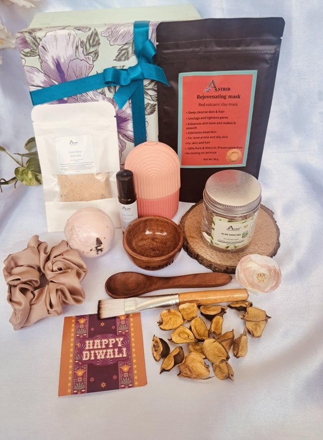Astrid Face and Body Care spa hamperby Astrid, Face Care Box, Bath and Body Care, Wellness Spa hamper, Gift for him and her, Festival gifting, Diwali Hamper - Image 1