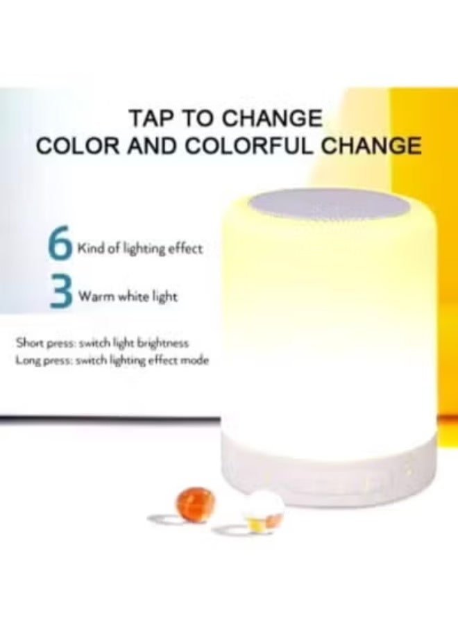 Touch-Control Bluetooth Speaker – 6 Color Adjustable Light colors switching, Gift Idea for Women Men Teens Kids - Image 4