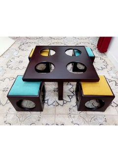 Furniture Factory Modern Table with 4 Buff MIE017 
