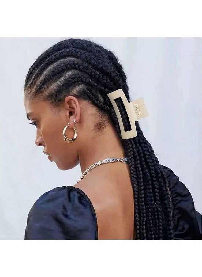 Fameza 6 Pack Square Claw Clips Hair Claw Clips For Women Girls Claw Hair Clips Matte Hair Claws Strong Hair Styling Accessories  - Image 5