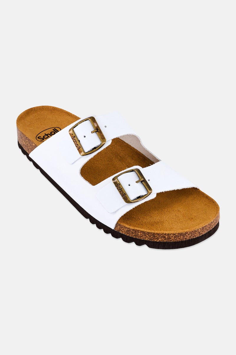 Scholl صنادل جوليان للرجال، بيضاء - Image 1