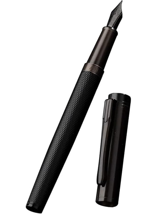 erorex Fountain Pen Black Forest Metal Fountain Pen Beautiful Tree Texture Extra Fine Nib Writing Office Pen Classic Design With Converter And Pen Box Set Pen Gift For Your Family Or Anyone Else - Image 1