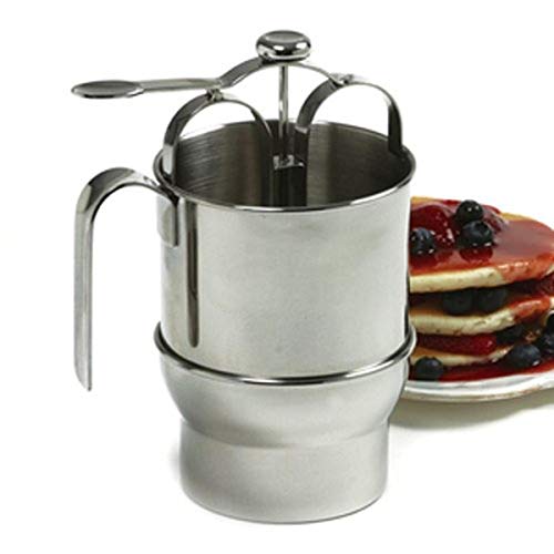 Norpro Norpro 1810 Stainless Steel Jumbo 4 Cup Pancake Waffle Batter Pitcher Dispenser 