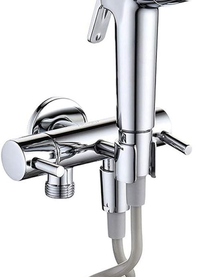 رذاذ يدوي قابل لضبط الضغط لاستخدامه في دش المرحاض وتنظيف الحفاضات - Image 1