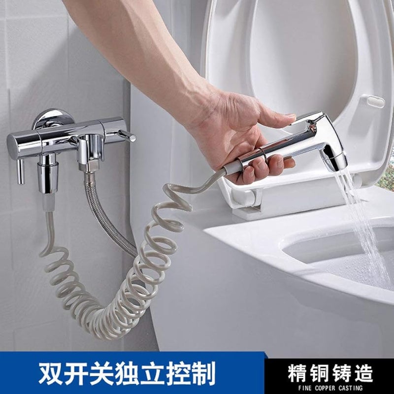 رذاذ يدوي قابل لضبط الضغط لاستخدامه في دش المرحاض وتنظيف الحفاضات - Image 5