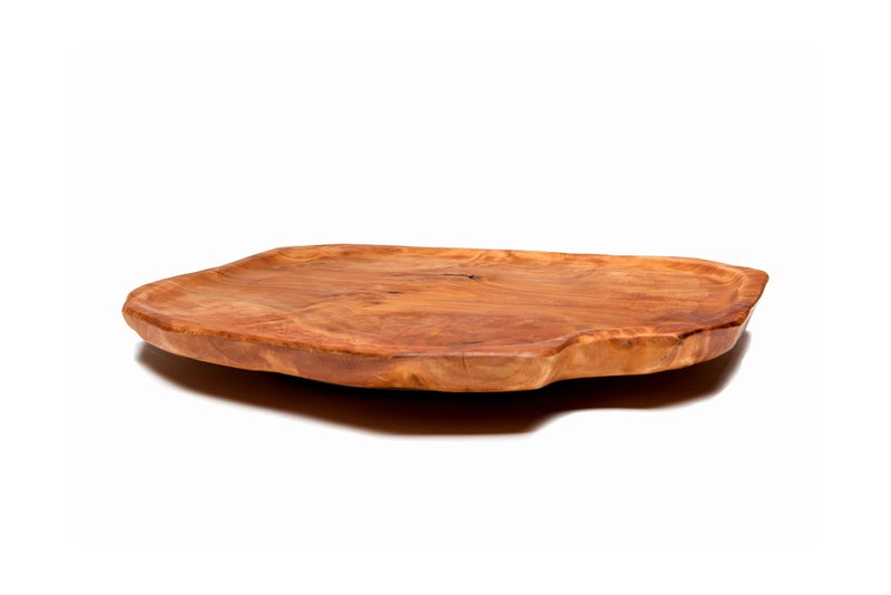 Driini Driini Premium Handmade Root Wood Lazy Susan Turntable Organizer  Rustic Wooden Serving Platter Cheese Board 12 
