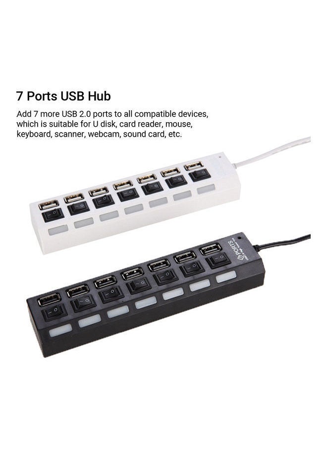 نيبمينينت - موزع ب7 منافذ USB أبيض - Image 1