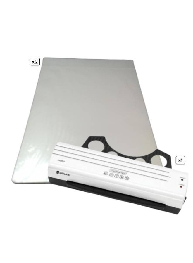 Atlas A4 Laminating Machine + Pack of 50 A4 Thermal Pouches St Clear - Image 1