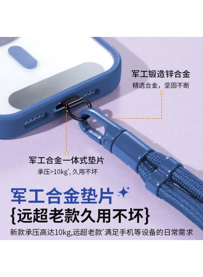 Bzbc Phone Lanyard Wrist Strap Anti-theft Hand Strap Anti-lost Pad Shockproof Outdoor Compatible With Iphone 16 Pro Max / Xiaomi / Mate 6 Short Gem Blue - Image 3