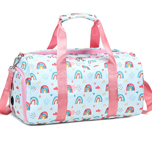 JIANYA Duffle Bag for Girl Athletic Bag for Sport Girls Gym Bag with Shoe Compartment Carry On Travel Bag - Image 1
