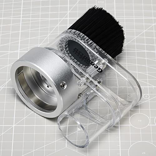 Genmitsu CNC Dust Shoe ABS Cover Cleaner for 3018 Series CNC Router/CNC Machines with a 42mm Diameter Motor, Hose Adapter Outer Diameter 38mm (1.5″), Transparent - Image 2