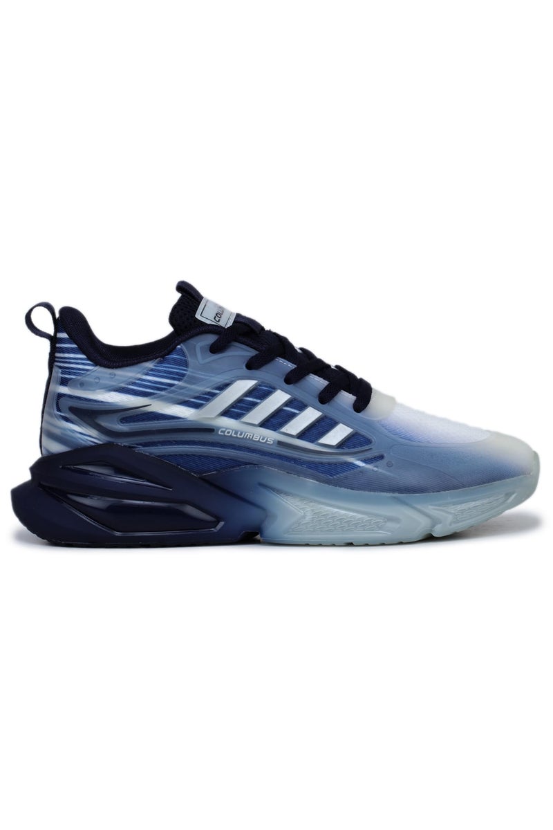 Columbus GREENWAVE Sports Shoe - Running Shoe| Walking Shoe| Training & Gym Shoe| Outdoors Shoe for Men's, (White, Navy), UK6 - Image 3