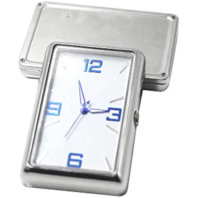 idain ساعة لوحة قيادة السيارة مضيئة بفتحات تهوية السيارة، ساعة كوارتز للسيارات، مناسبة لجميع أنواع السيارات، وسيارات الدفع الرباعي، والسيارات متعددة الأغراض، عمودية - Image 3